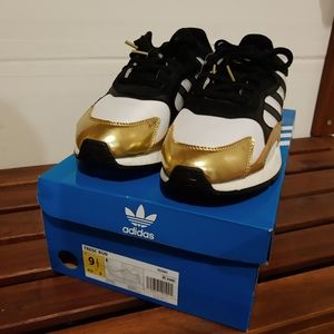 Adidas tresc run white black gold